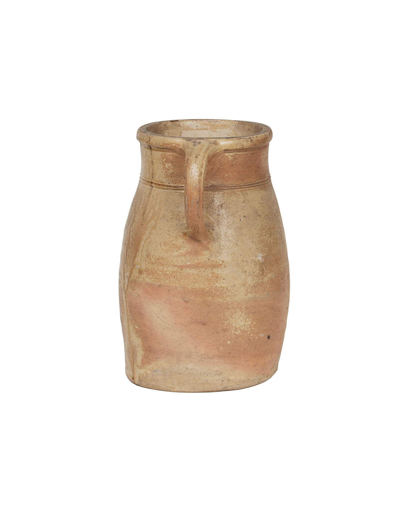 Antique Stoneware Pitcher from France made of Ceramic