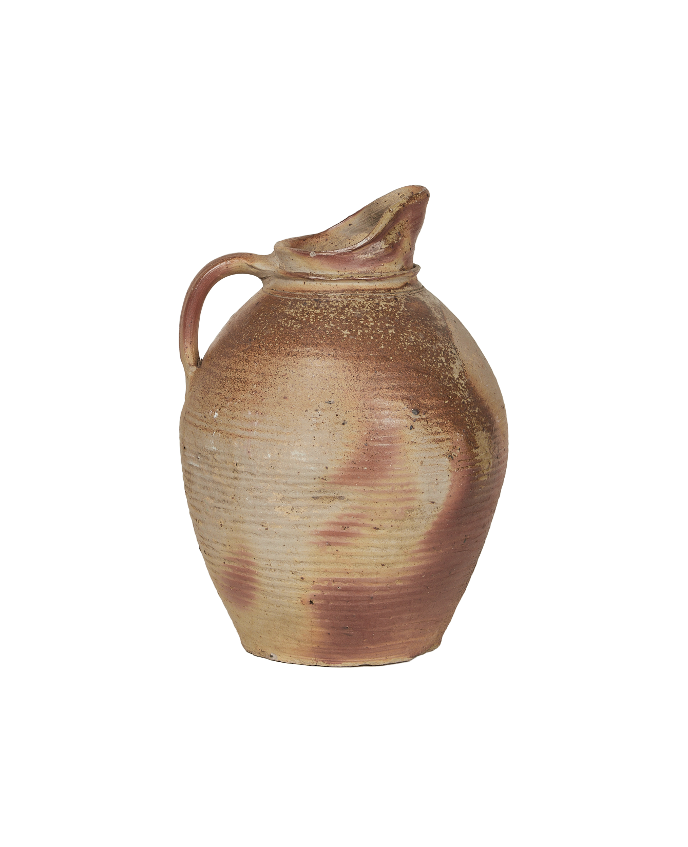 Antique Stoneware Pitcher from France made of Ceramic