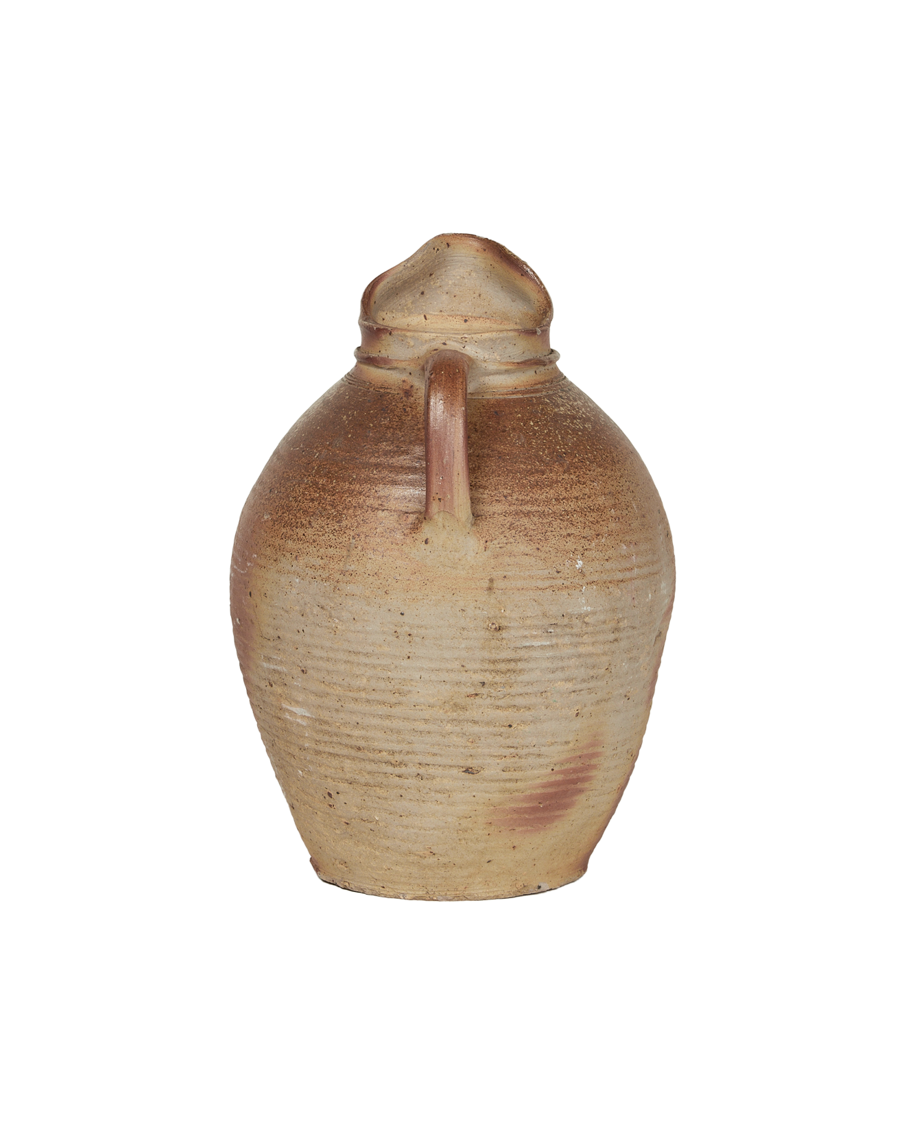 Antique Stoneware Pitcher from France made of Ceramic