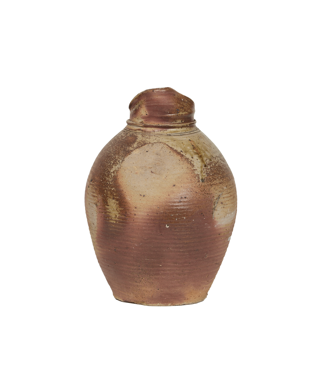 Antique Stoneware Pitcher from France made of Ceramic