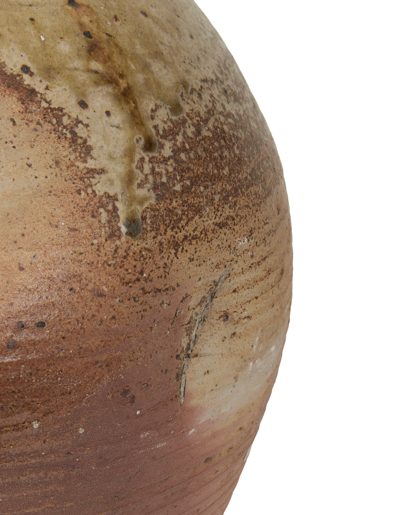 Antique Stoneware Pitcher from France made of Ceramic