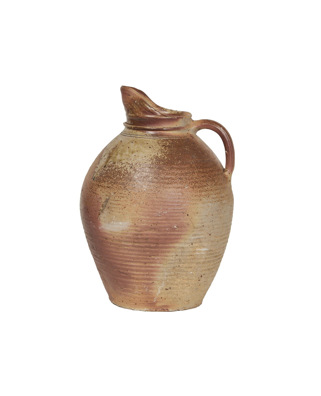 Antique Stoneware Pitcher from France made of Ceramic