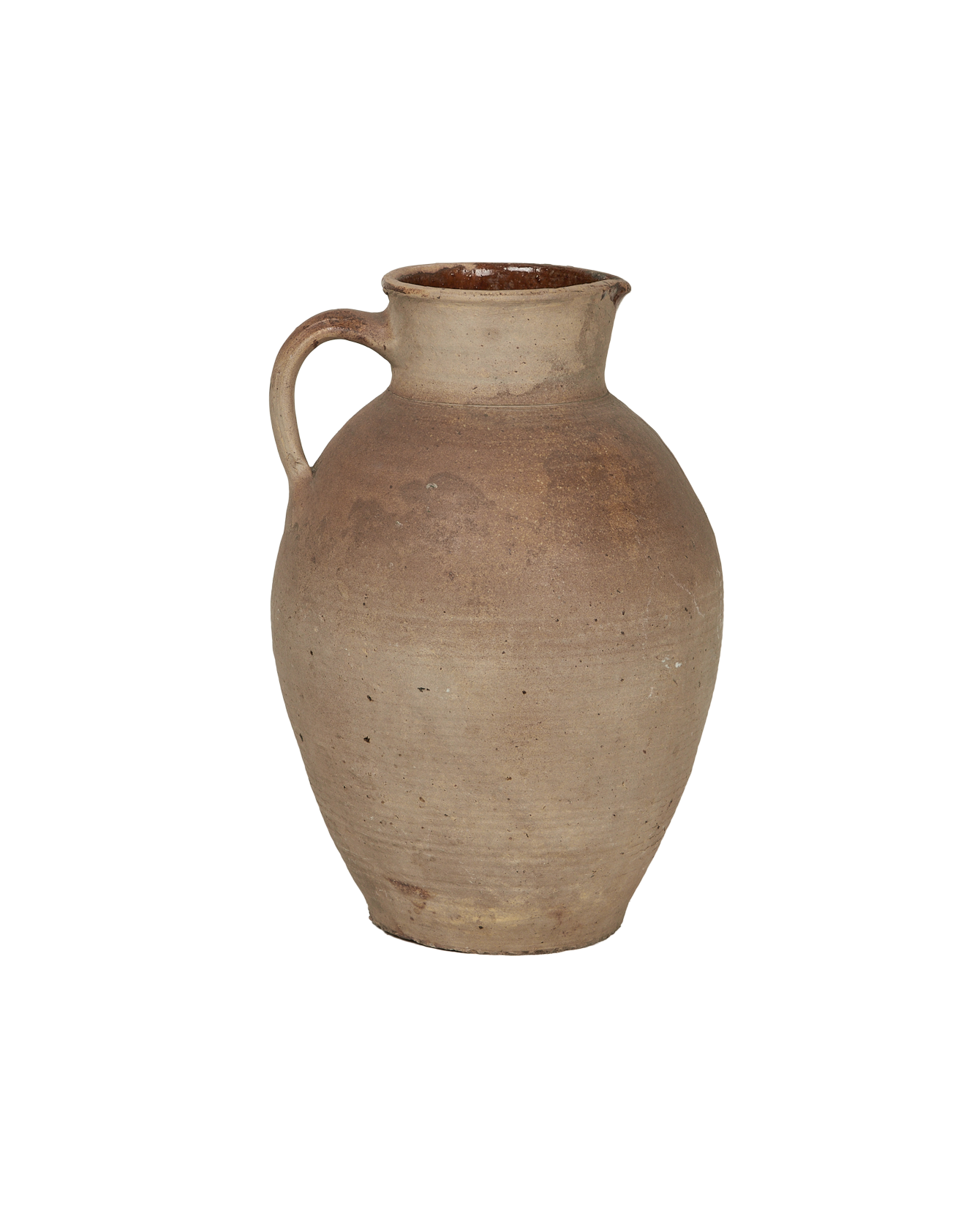 Antique Stoneware Pitcher from France made of Ceramic