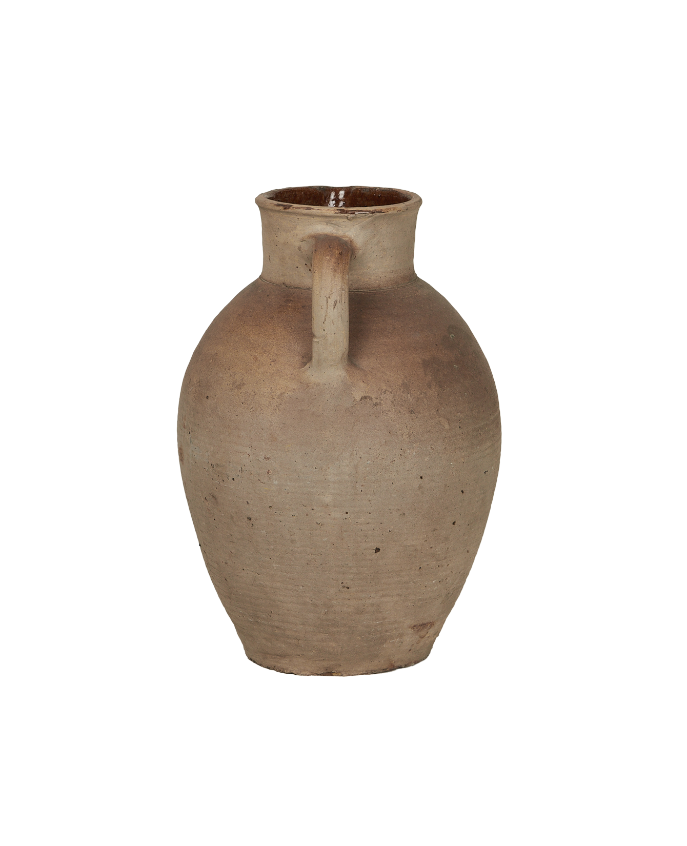 Antique Stoneware Pitcher from France made of Ceramic