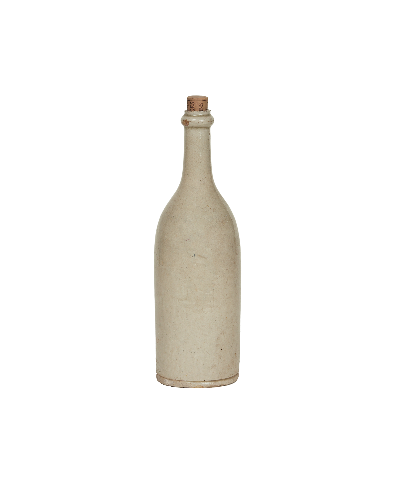 Antique Stoneware Oil Bottle from France made of Ceramic