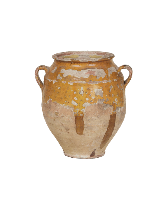 Confit Jar - Yellow Ochre Glaze