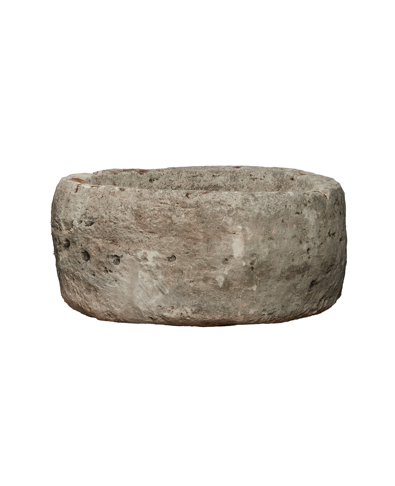 Vintage Limestone Trough - Round from Indonesia - Planters, Fountains, & Water Features