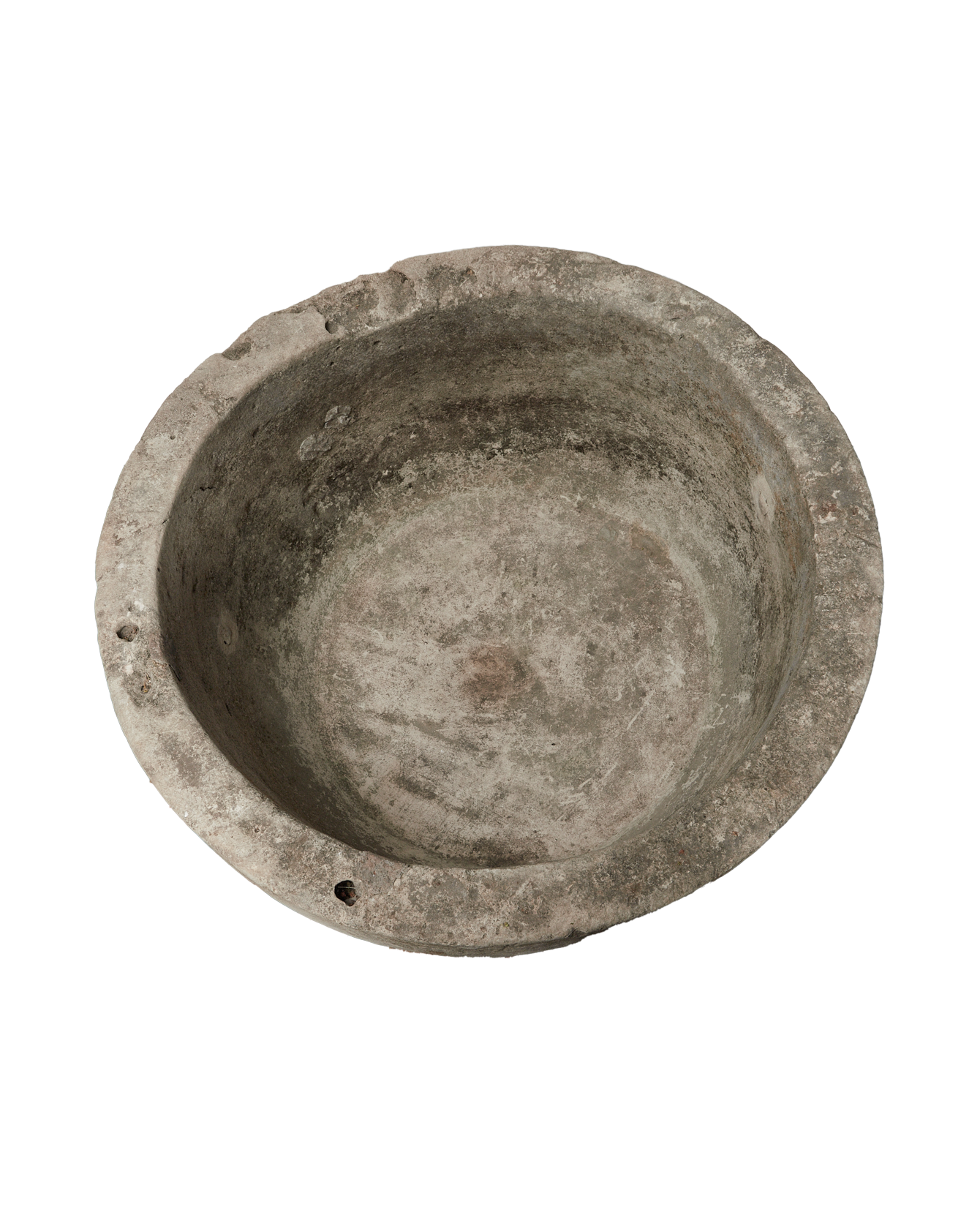 Vintage Limestone Trough - Round from Indonesia - Planters, Fountains, & Water Features