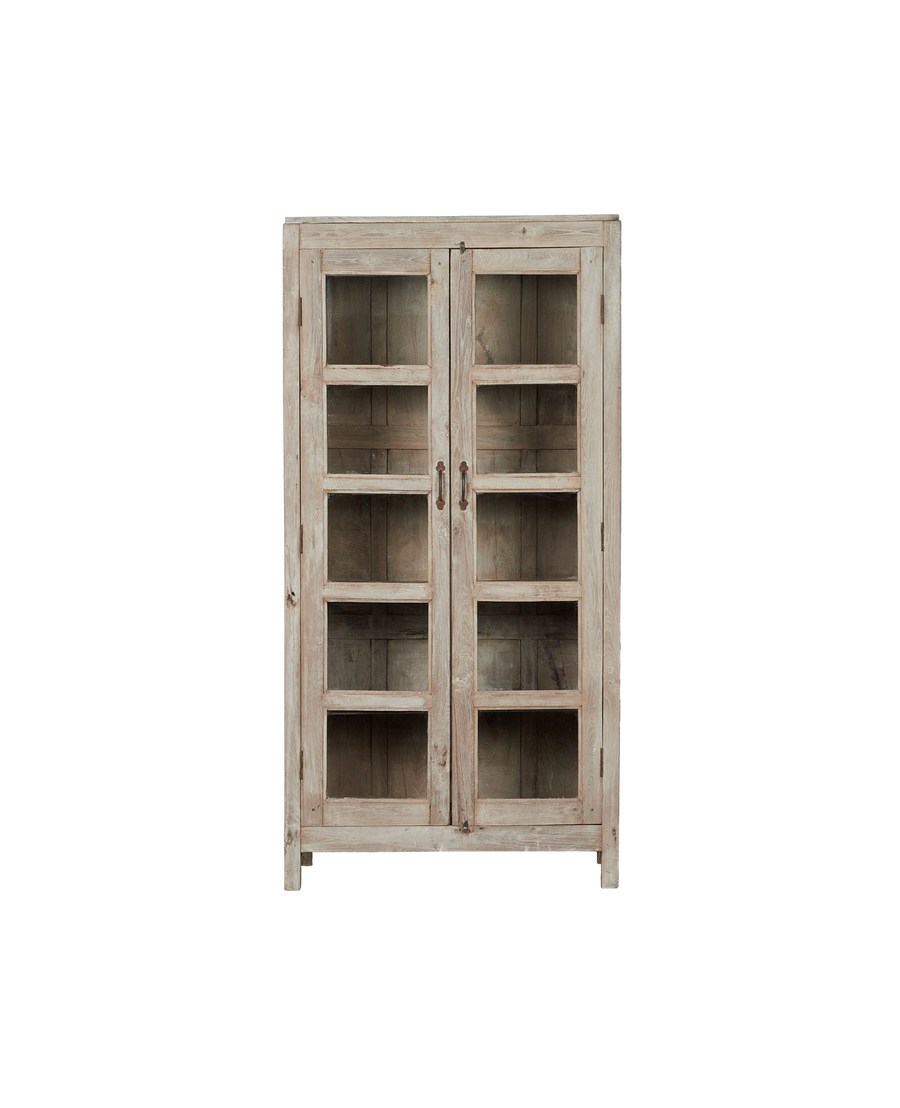 Vintage Wood Cabinet - Bleached from India made of Wood