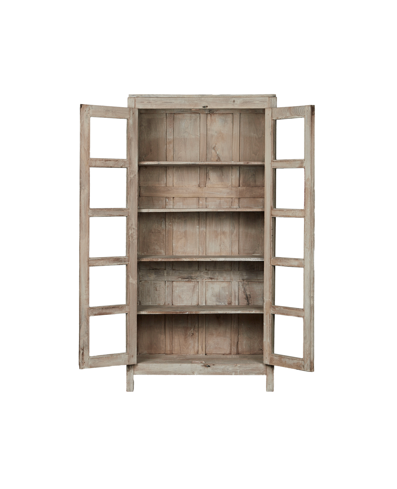 Vintage Wood Cabinet - Bleached from India made of Wood