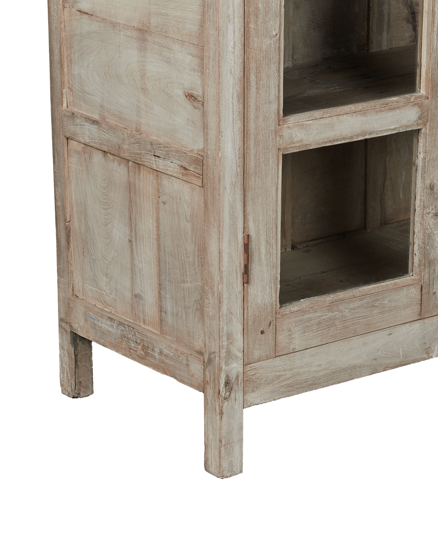 Vintage Wood Cabinet - Bleached from India made of Wood