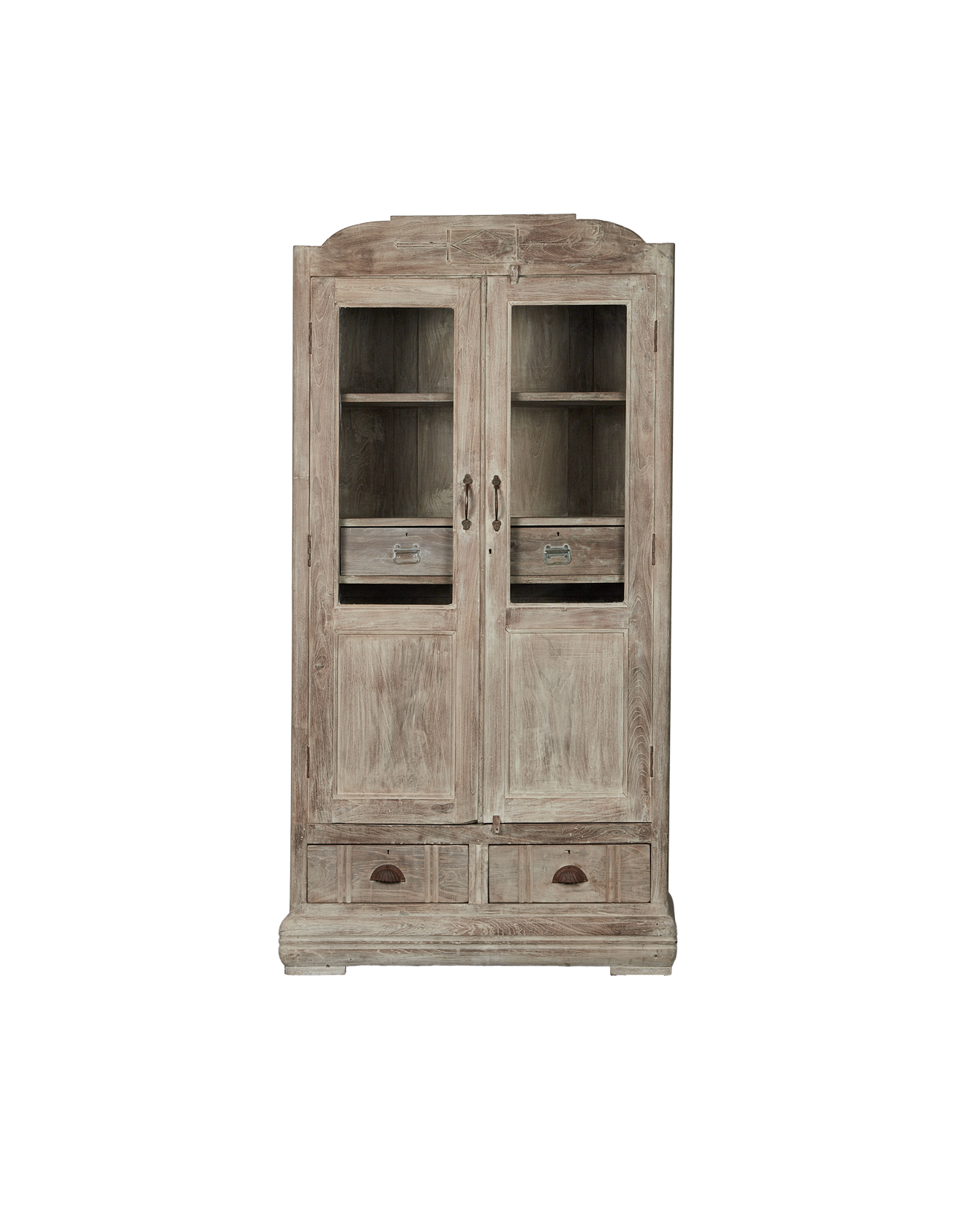 Vintage Wood Cabinet - Bleached from India made of Wood