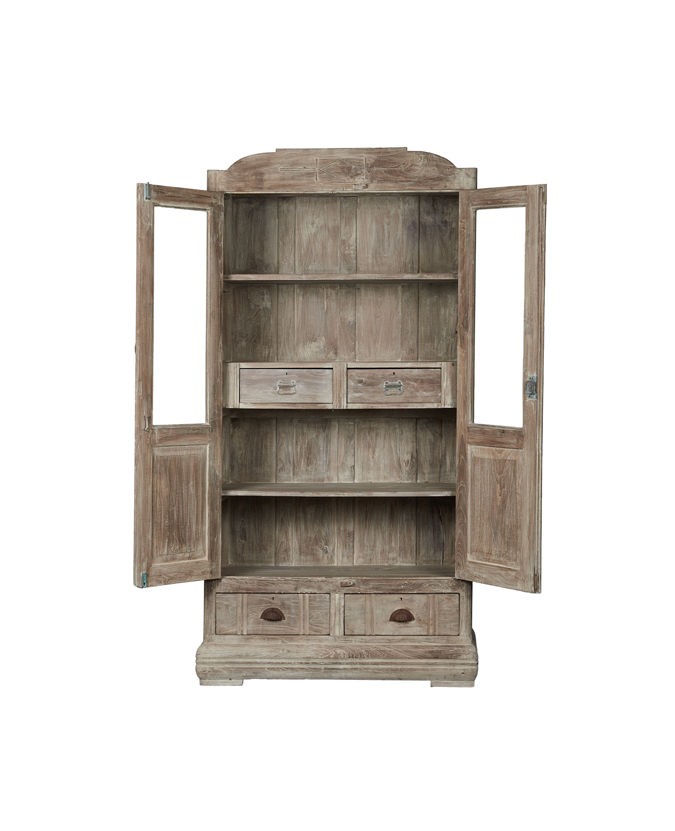 Vintage Wood Cabinet - Bleached from India made of Wood
