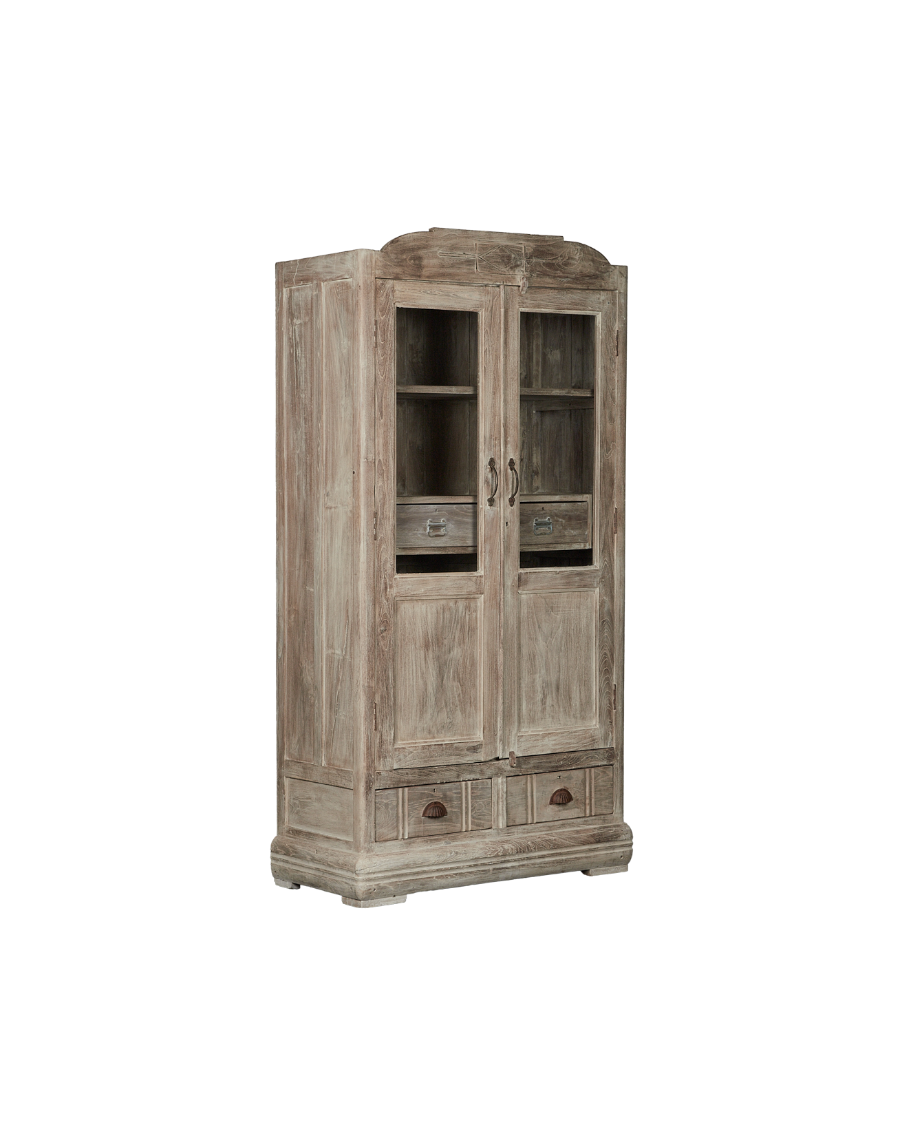 Vintage Wood Cabinet - Bleached from India made of Wood