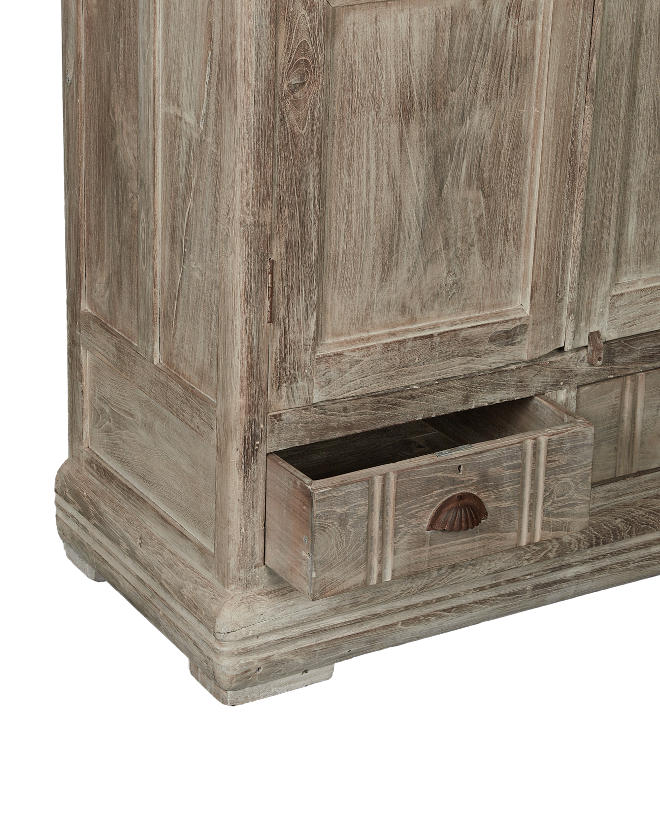 Vintage Wood Cabinet - Bleached from India made of Wood