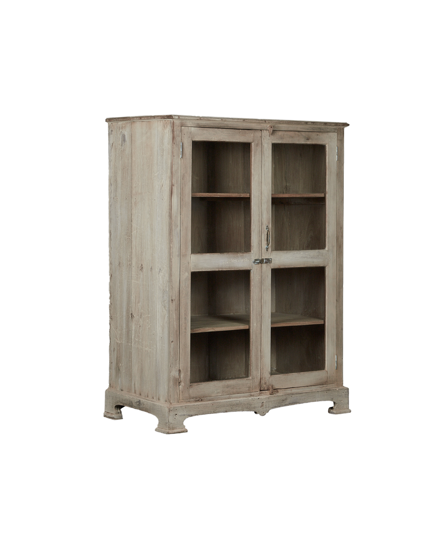 Vintage Wood Cabinet - Bleached from India made of Wood