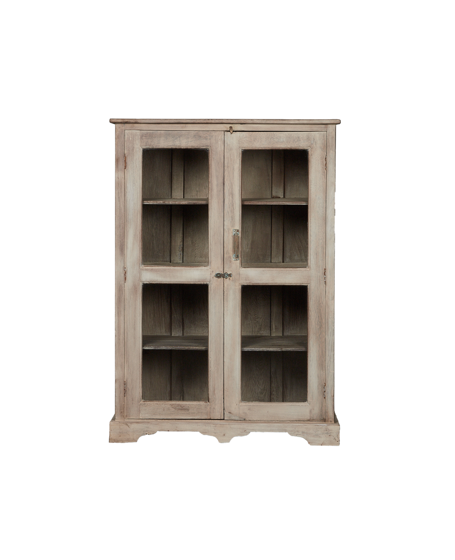 Vintage Wood Cabinet - Bleached from India made of Wood