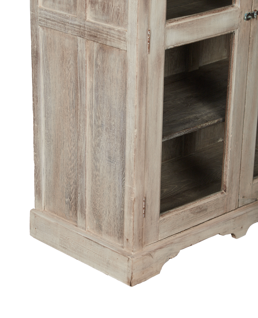 Vintage Wood Cabinet - Bleached from India made of Wood