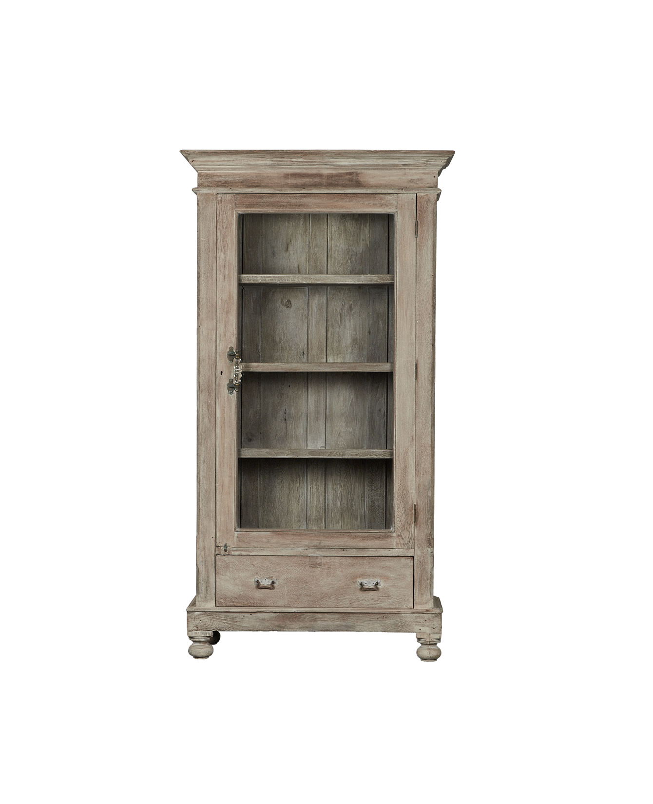 Vintage Wood Cabinet - Bleached from India made of Wood