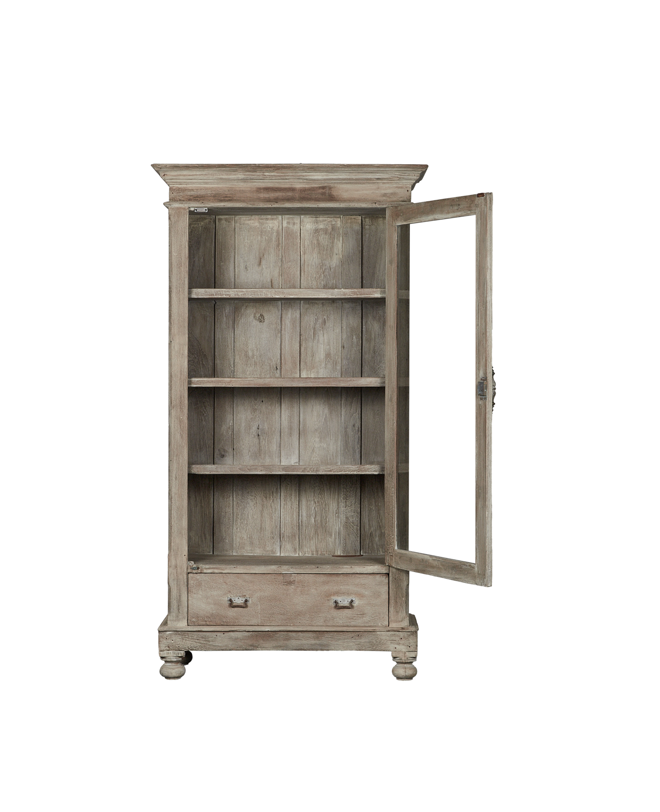 Vintage Wood Cabinet - Bleached from India made of Wood