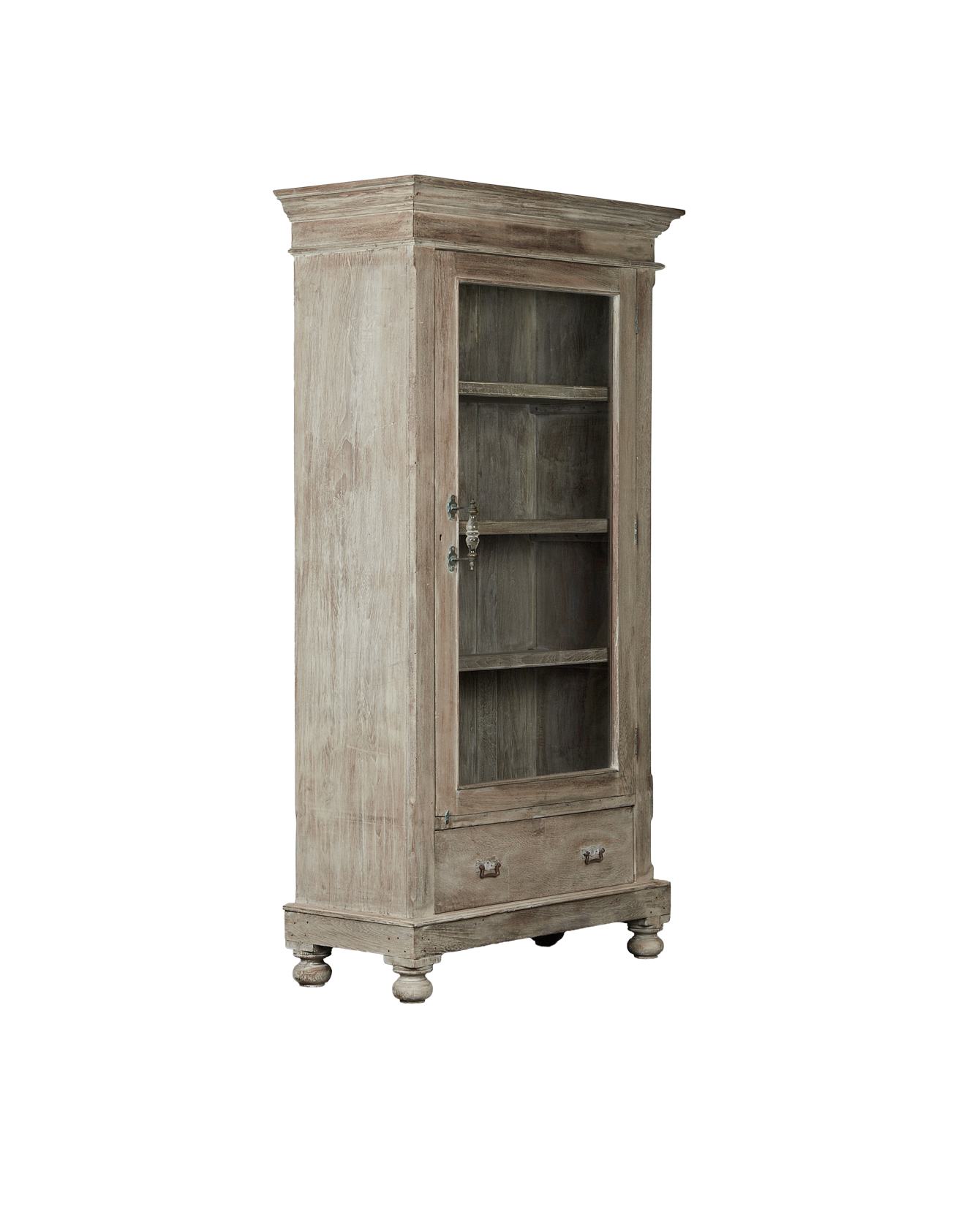 Vintage Wood Cabinet - Bleached from India made of Wood