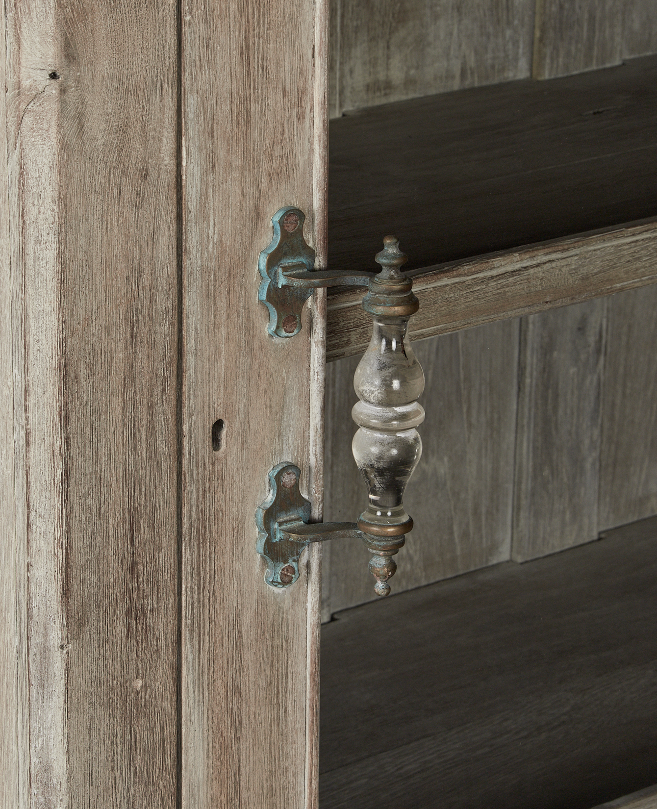 Vintage Wood Cabinet - Bleached from India made of Wood