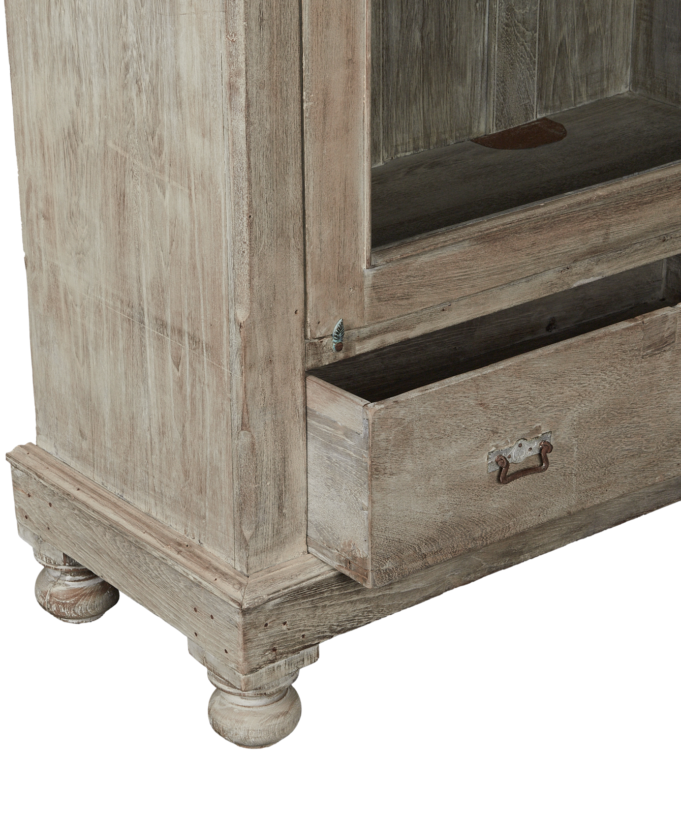 Vintage Wood Cabinet - Bleached from India made of Wood