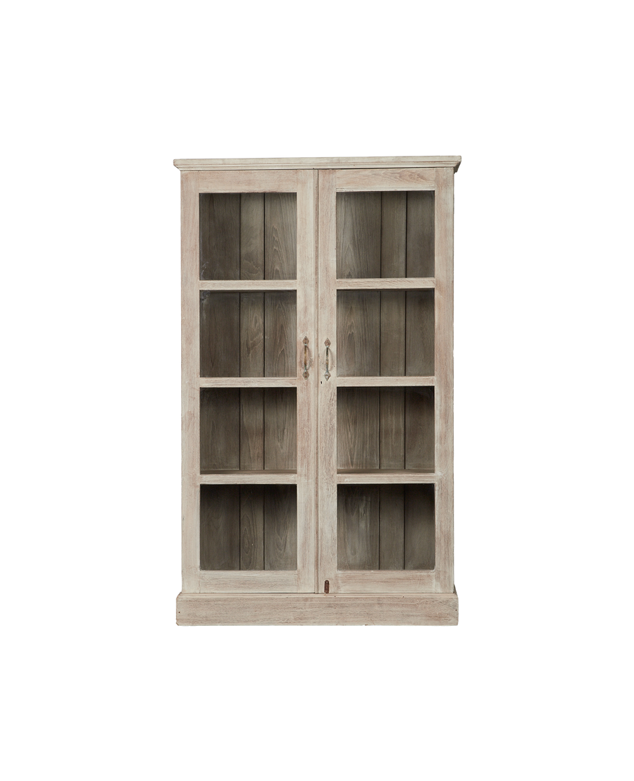 Vintage Wood Cabinet - Bleached from India made of Wood