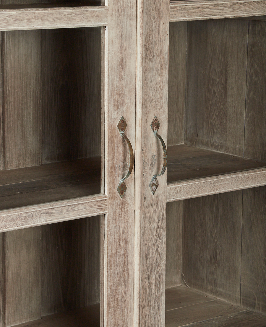 Vintage Wood Cabinet - Bleached from India made of Wood