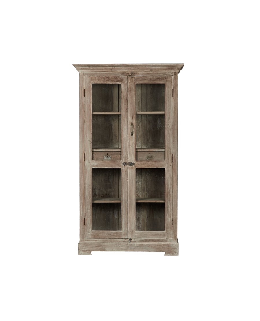 Vintage Wood Cabinet - Bleached from India made of Wood