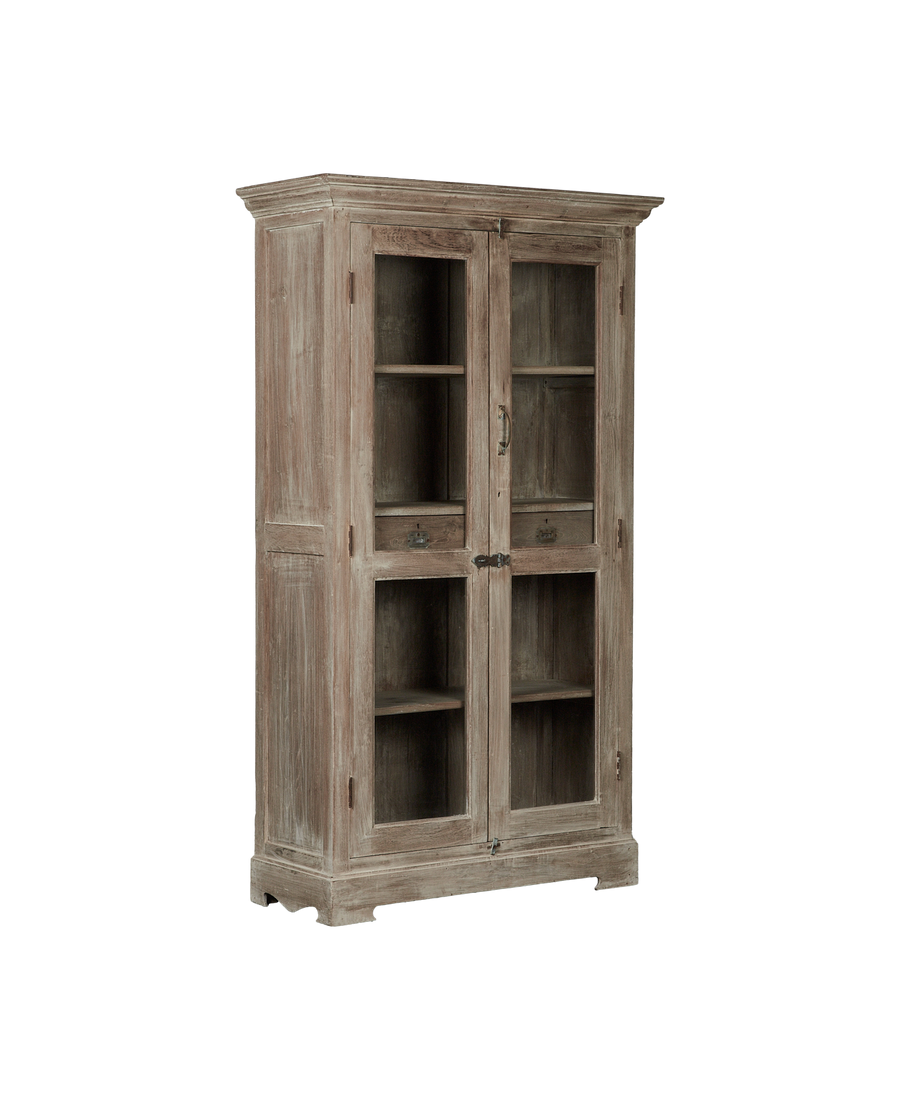 Vintage Wood Cabinet - Bleached from India made of Wood
