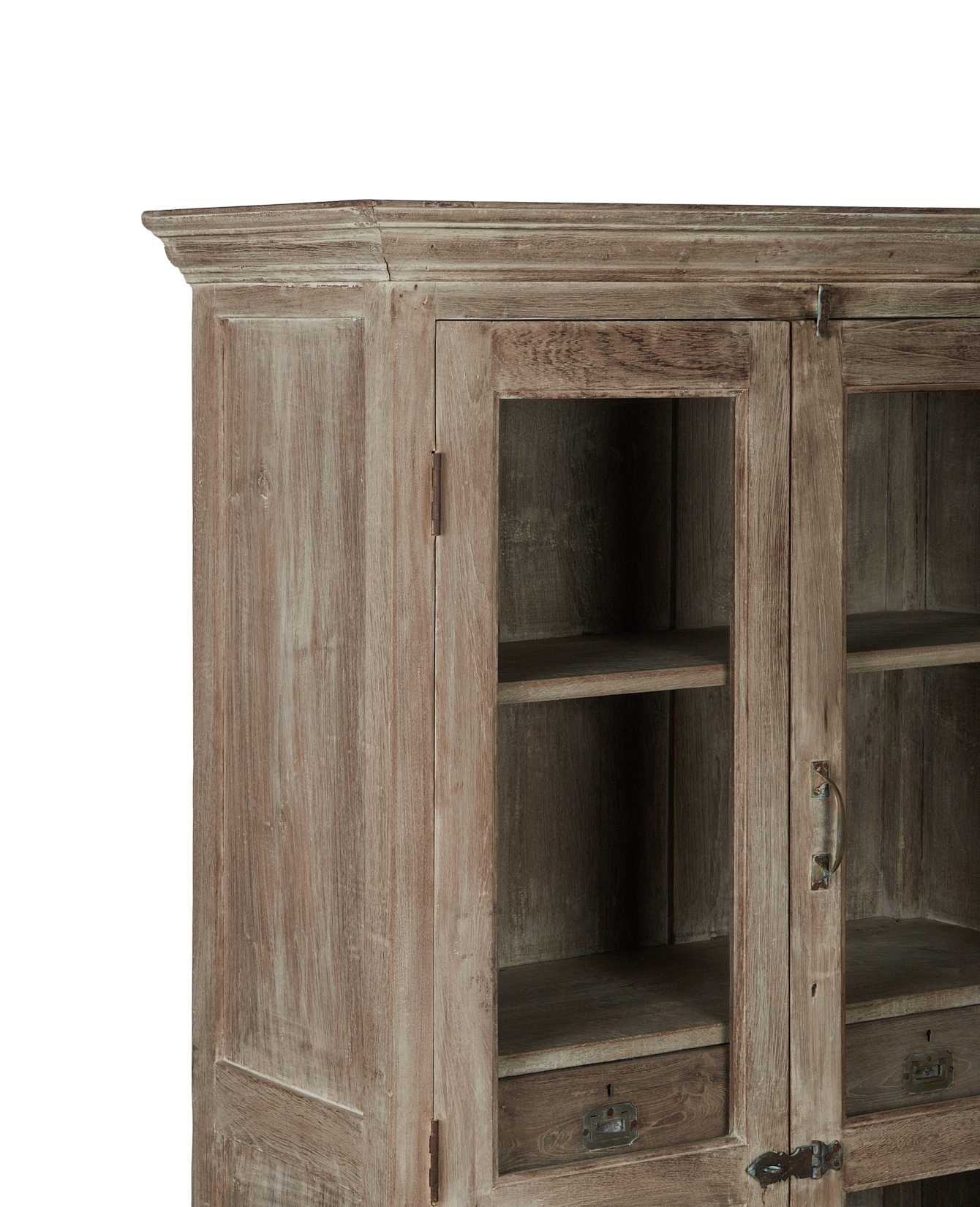 Vintage Wood Cabinet - Bleached from India made of Wood