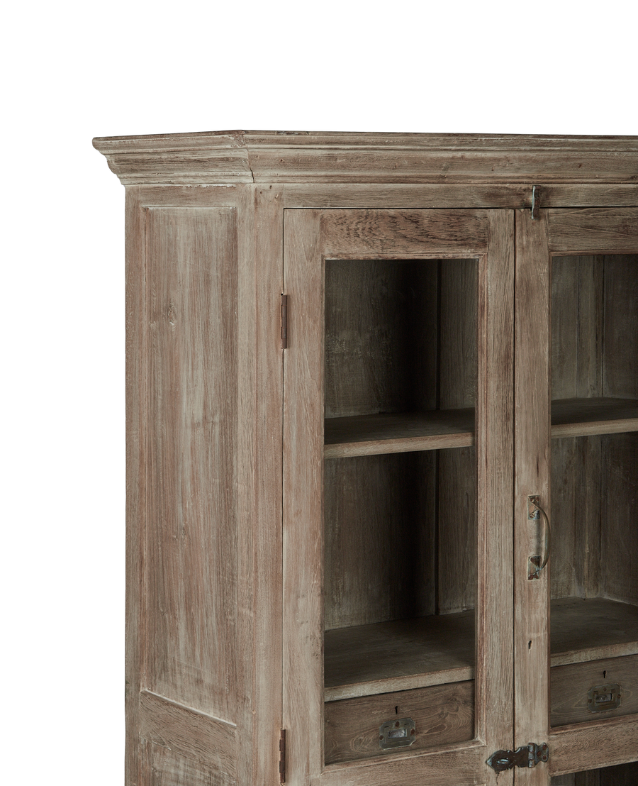 Vintage Wood Cabinet - Bleached from India made of Wood