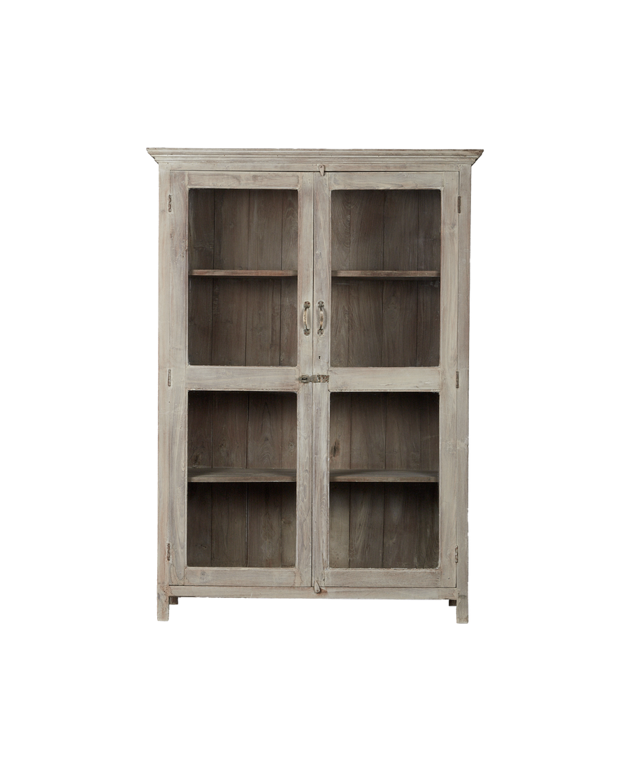 Vintage Wood Cabinet - Bleached from India made of Wood