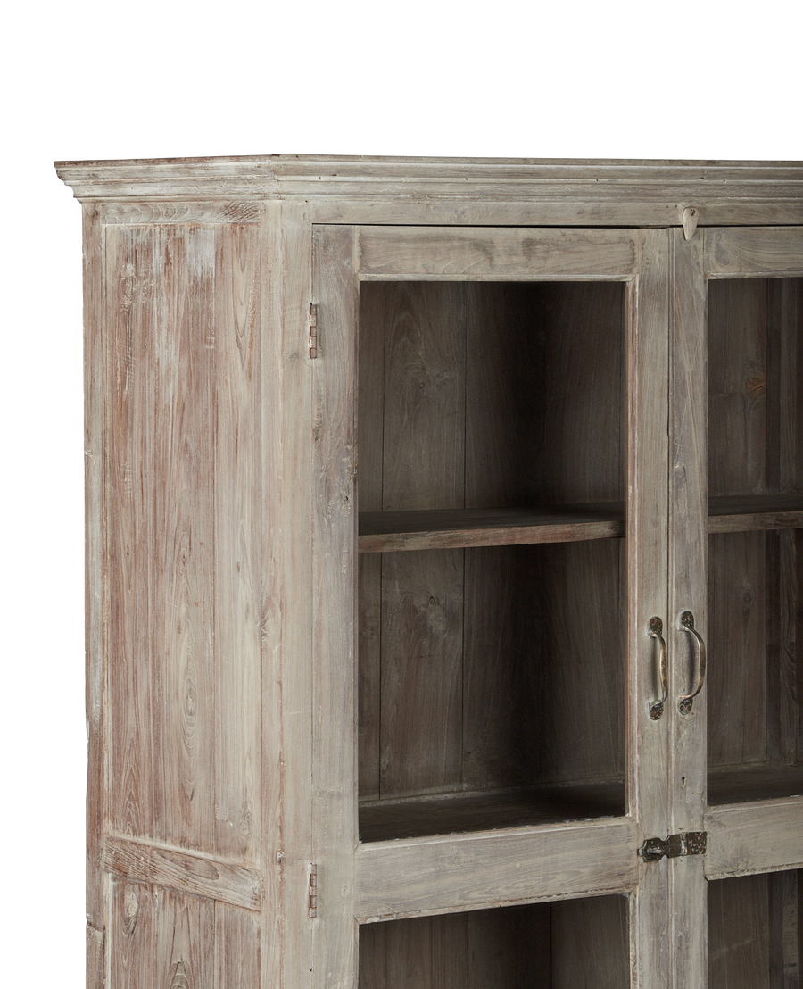 Vintage Wood Cabinet - Bleached from India made of Wood