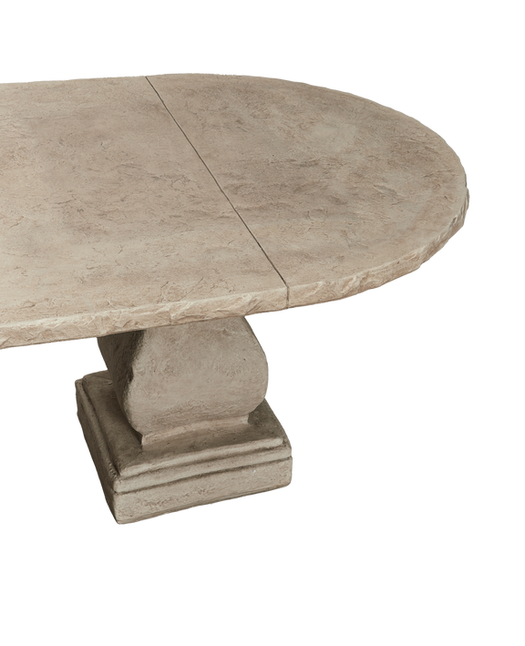 Cast Oval Dining Table - Hewn Edge