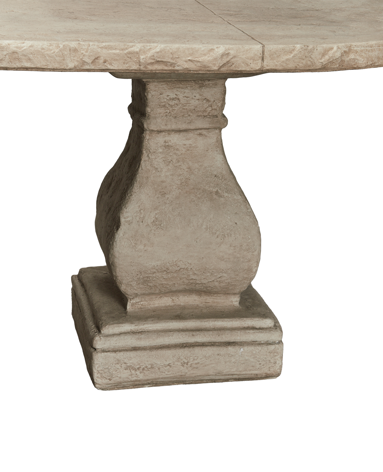Reproduction Cast Oval Dining Table - Hewn Edge from Domestic made of Cement