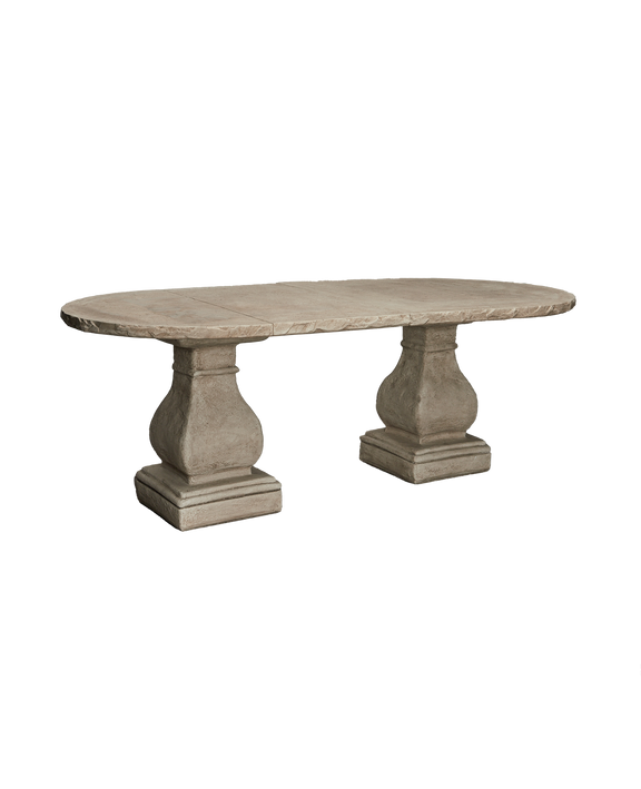 Cast Oval Dining Table - Hewn Edge