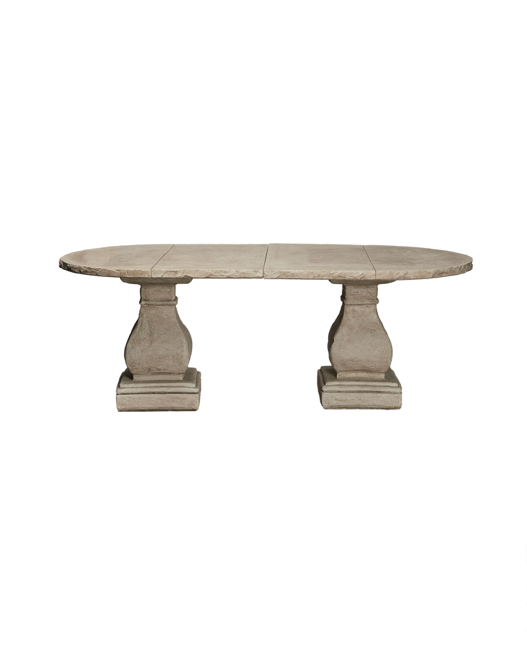 Cast Oval Dining Table - Hewn Edge