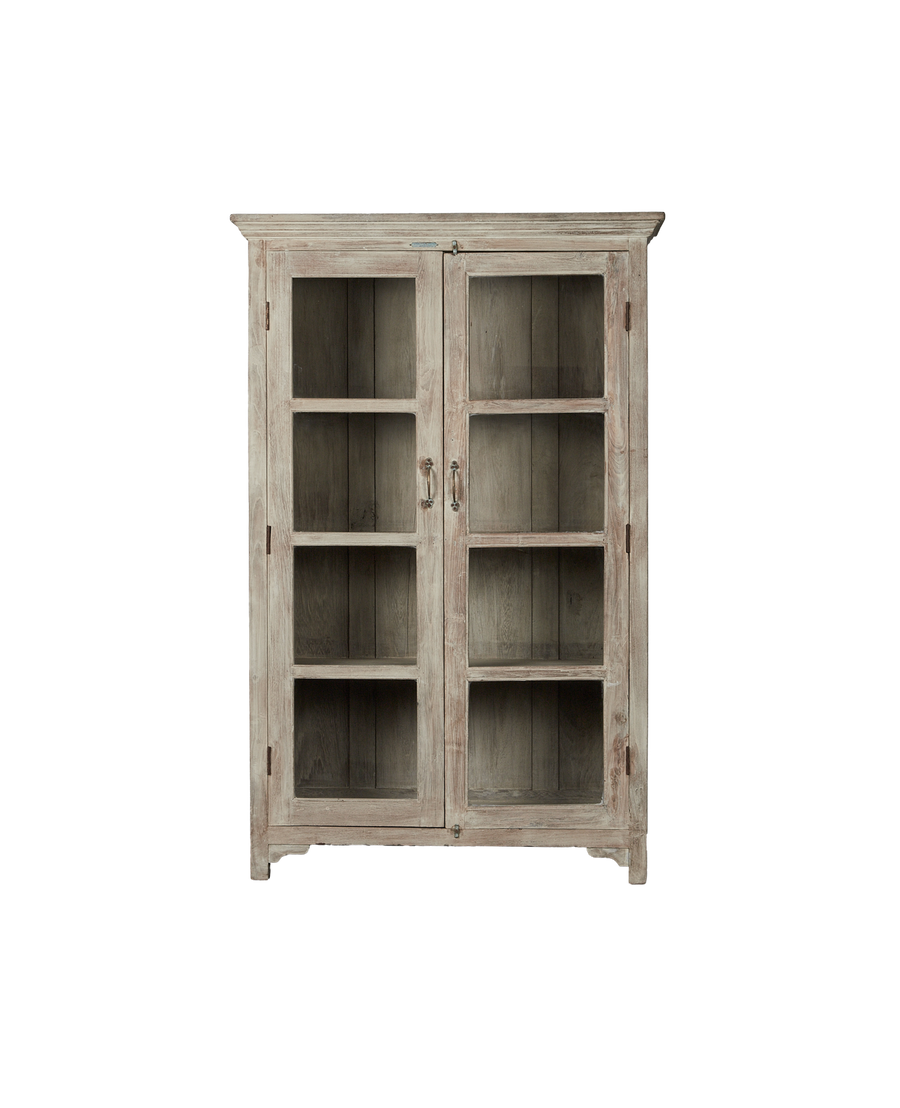 Vintage Wood Cabinet - Bleached from India made of Wood