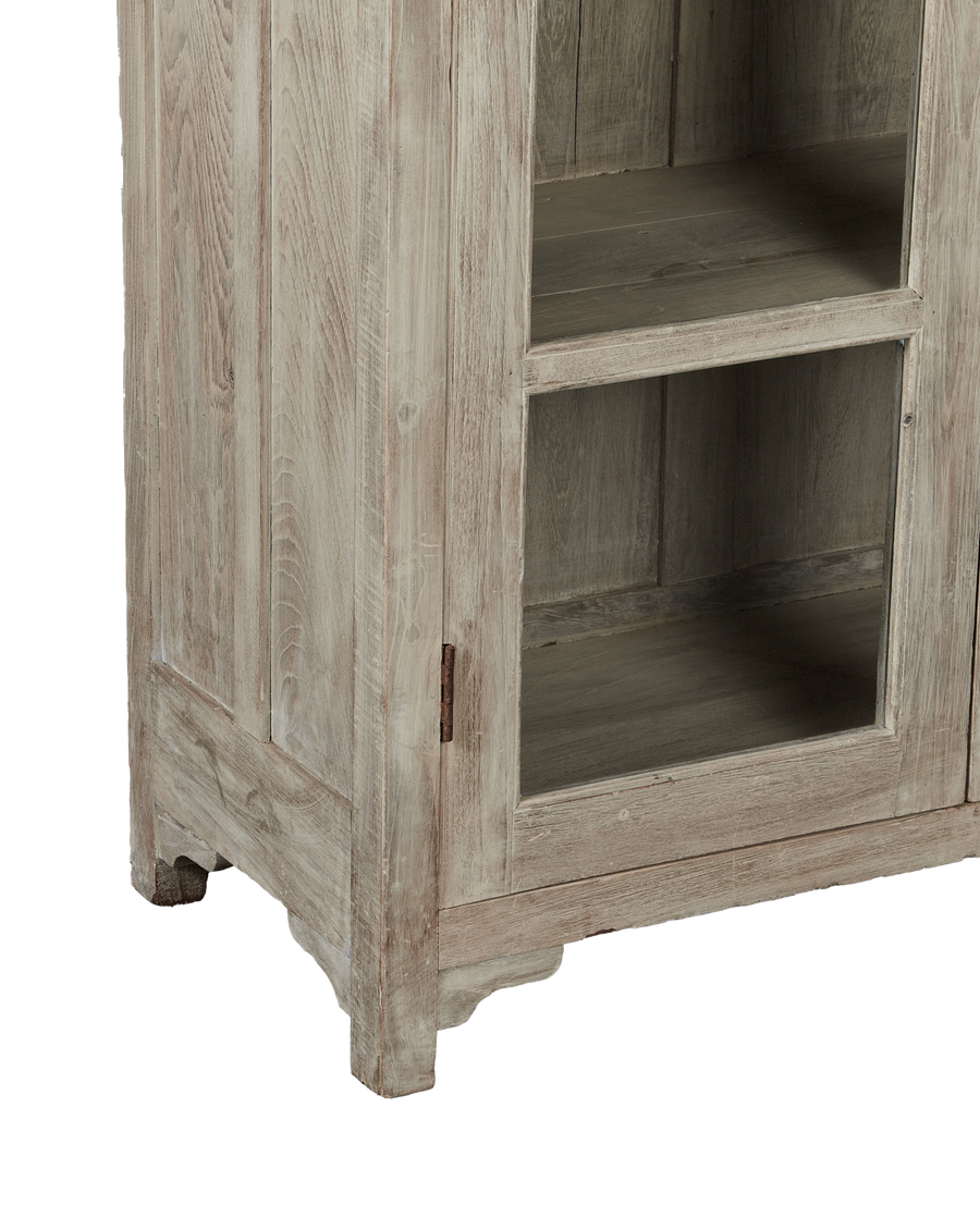 Vintage Wood Cabinet - Bleached from India made of Wood