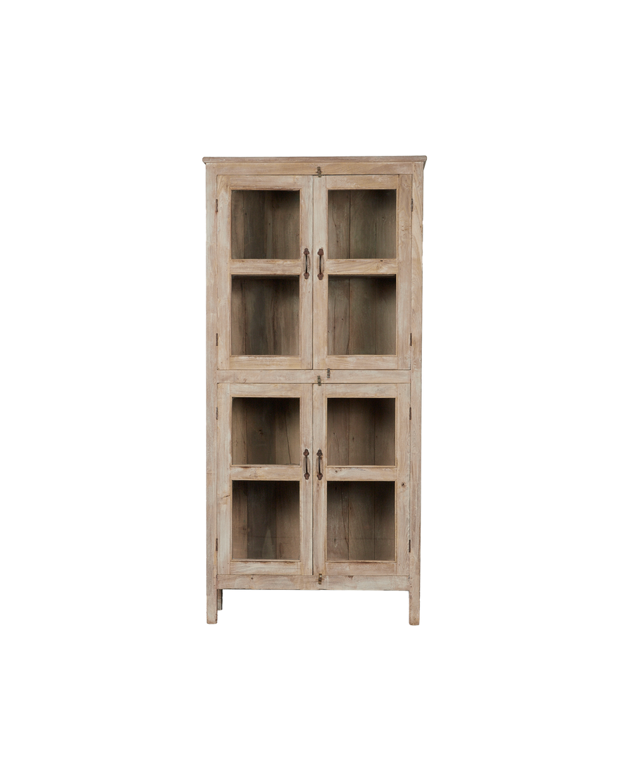 Vintage Wood Cabinet - Bleached from India made of Wood