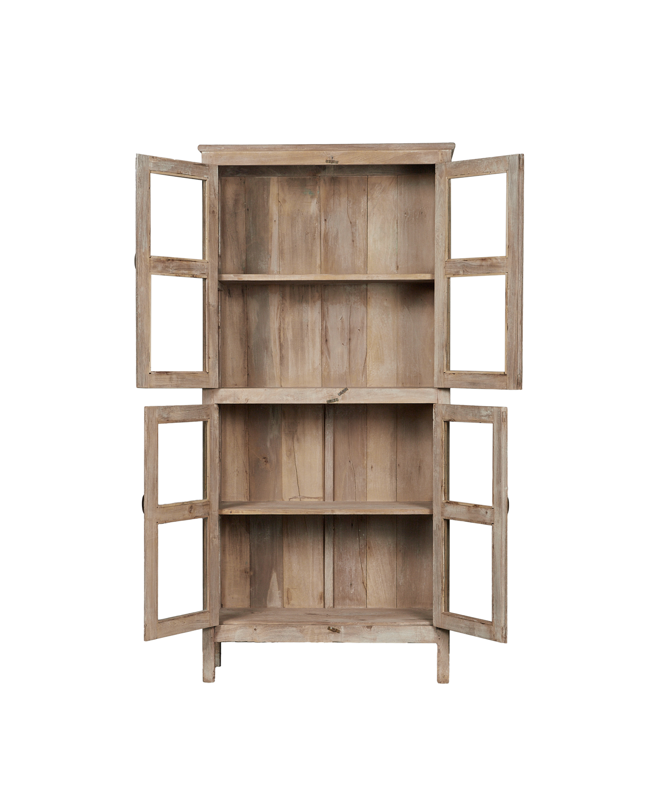 Vintage Wood Cabinet - Bleached from India made of Wood