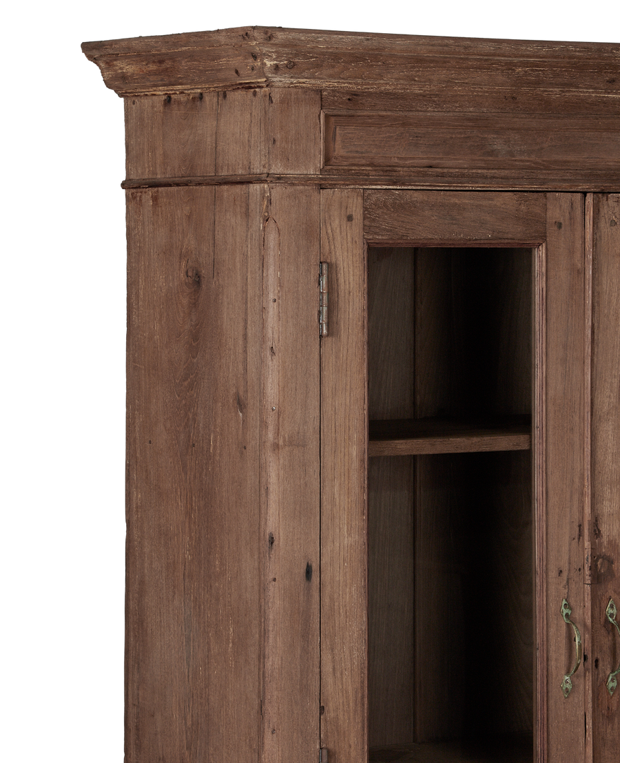 Vintage Wood Cabinet - Natural from India made of Wood