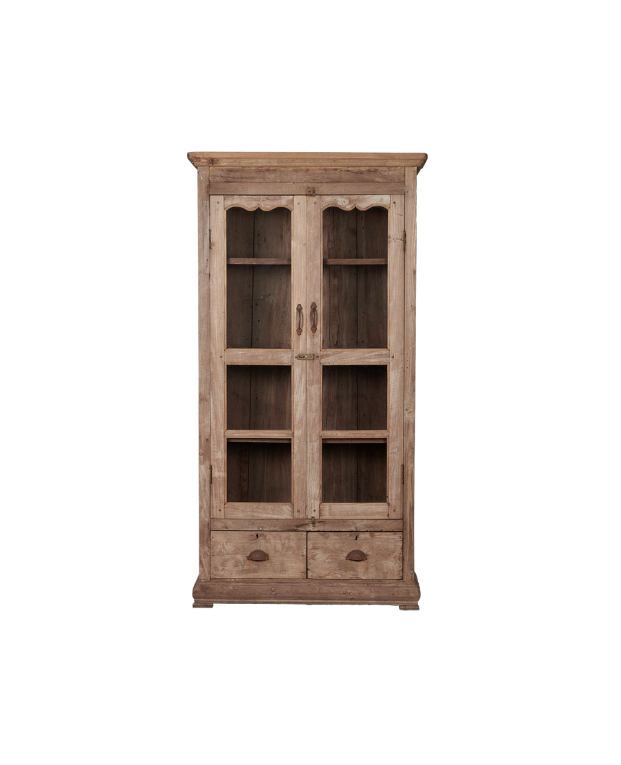 Vintage Wood Cabinet - Natural from India made of Wood