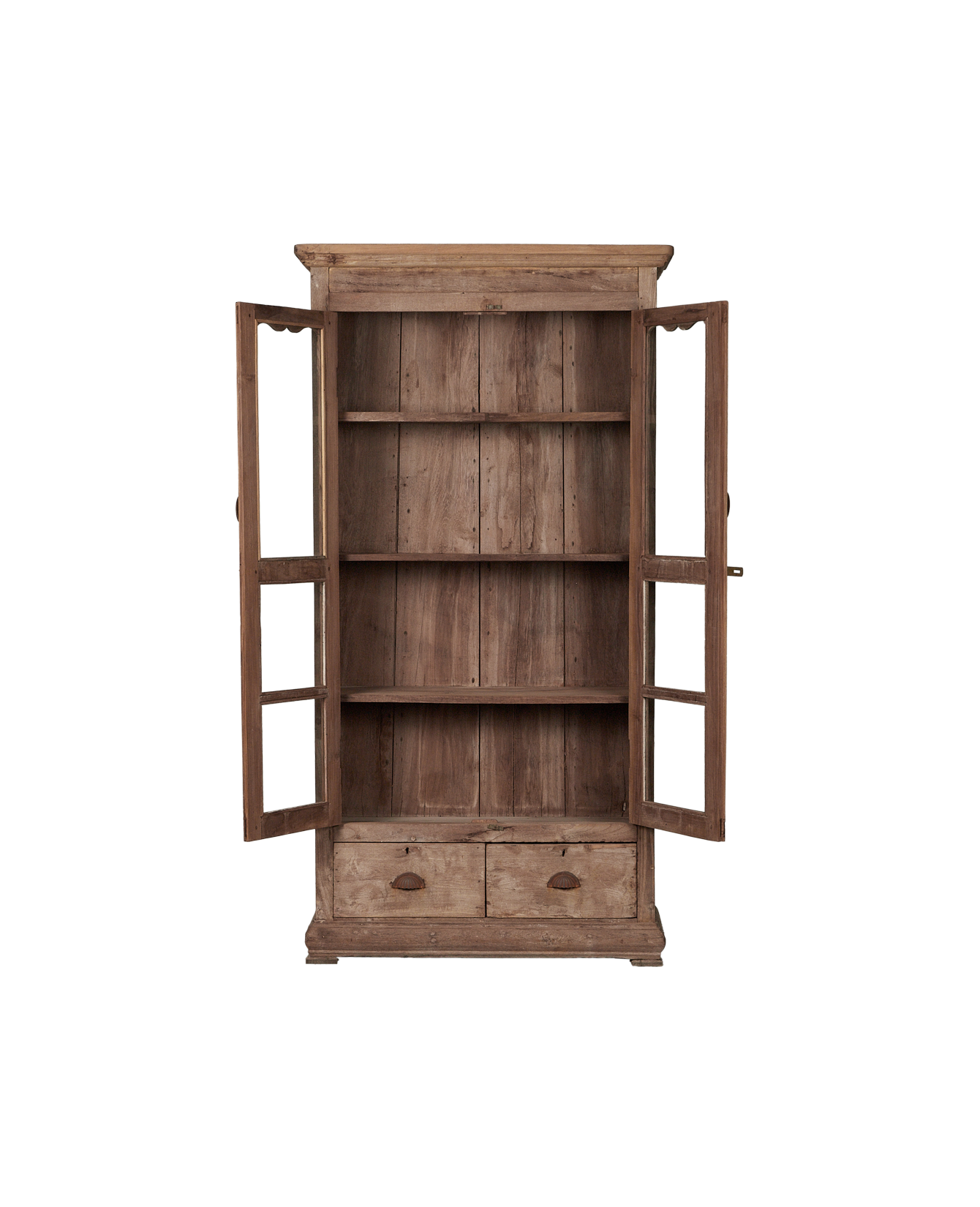 Vintage Wood Cabinet - Natural from India made of Wood