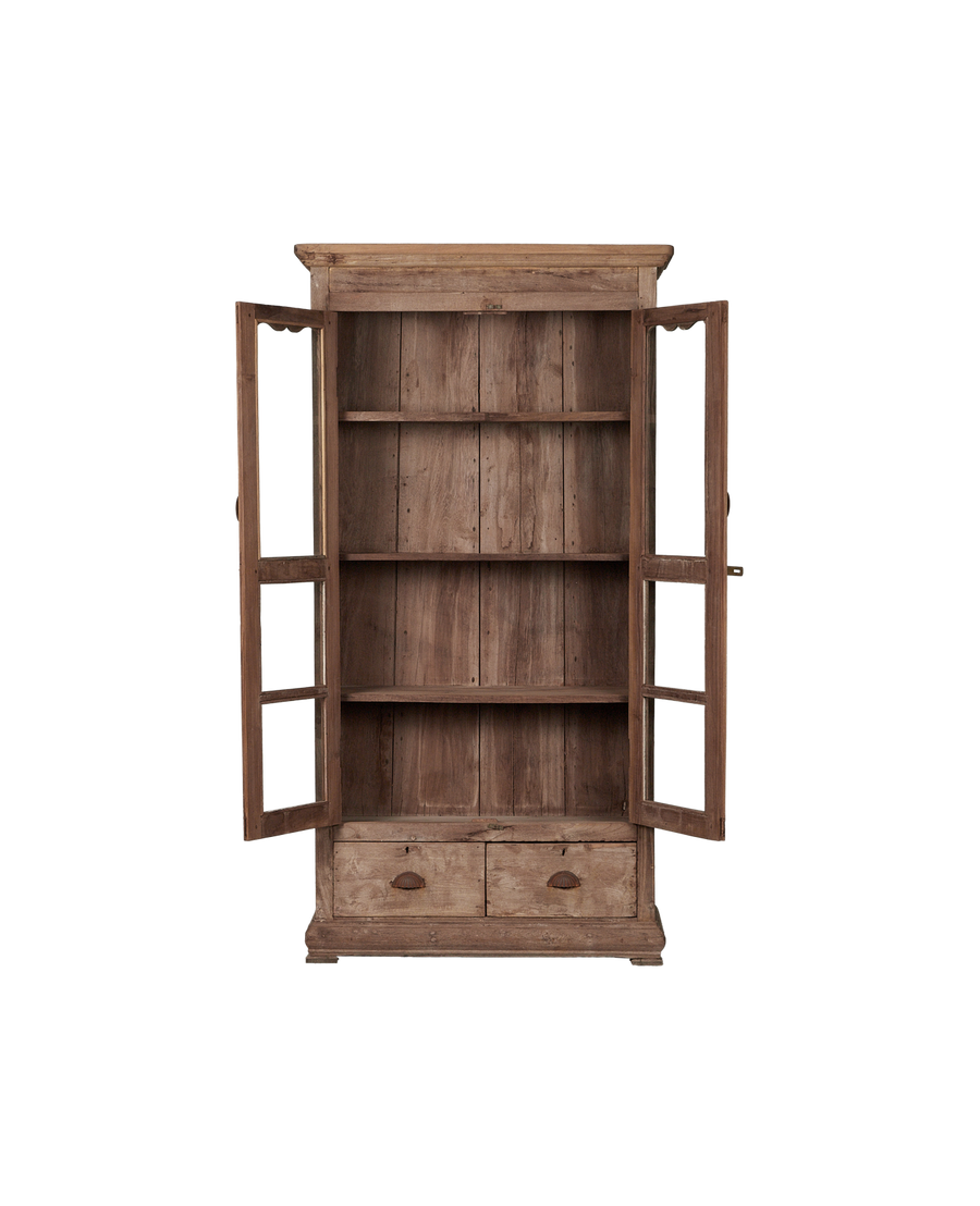 Vintage Wood Cabinet - Natural from India made of Wood