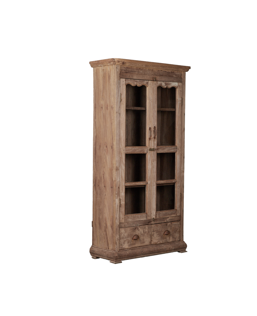 Vintage Wood Cabinet - Natural from India made of Wood