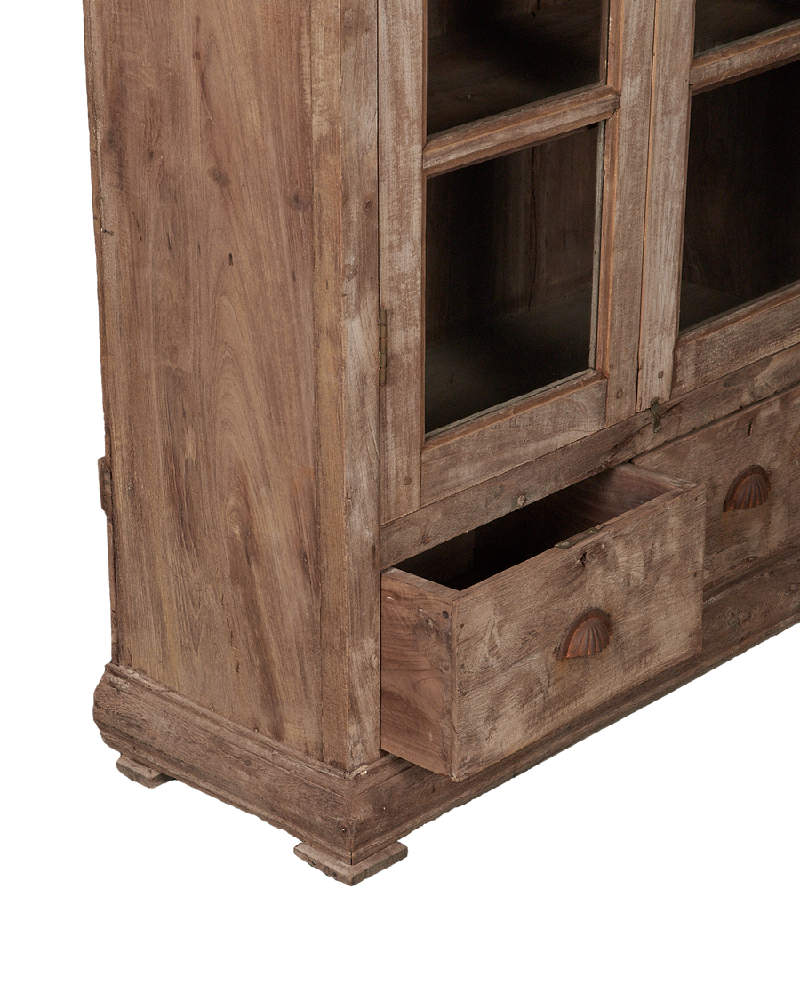 Vintage Wood Cabinet - Natural from India made of Wood