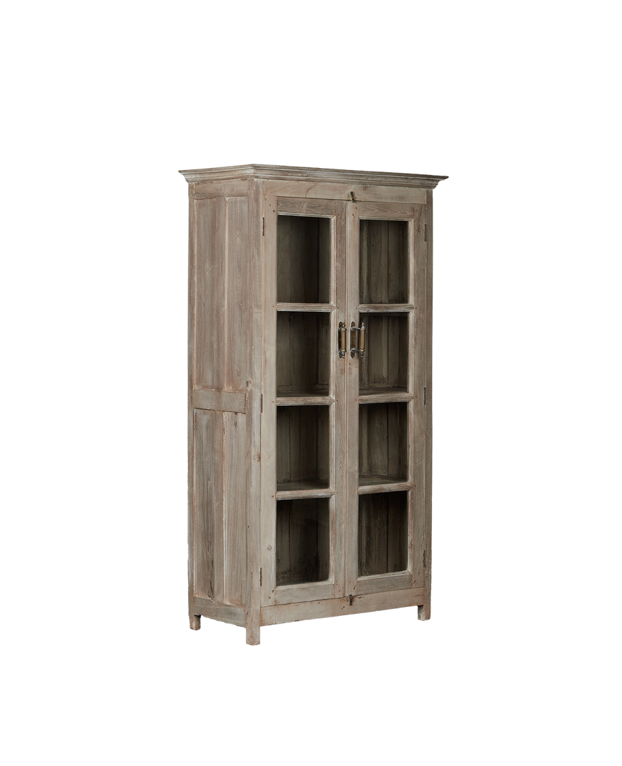 Vintage Wood Cabinet - Bleached from India made of Wood